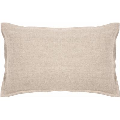 Dekokissen PAD "COLETTE, Kissenhülle, Made in Europe", beige (natural, unifarben), B:50cm L:30cm, Obermaterial: 100% Leinen, Dekokissen_Sitzkissen_Kissenhüllen, handgefertigt, 100% Leinen, Uni Farben, 30x50 cm oder 40x40 cm