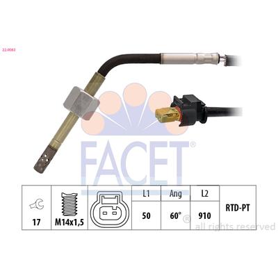 FACET Sensor, Abgastemperatur 220083 für Mercedes INFINITI