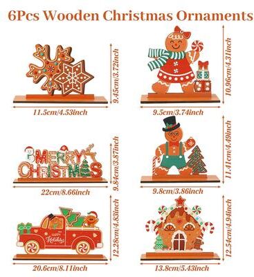 Modern Home Fixes Christmas Wooden Table Decorations, Merry Christmas Sign, Table Centerpiece, Xmas Ornaments, Navidad Natal New Year style 2