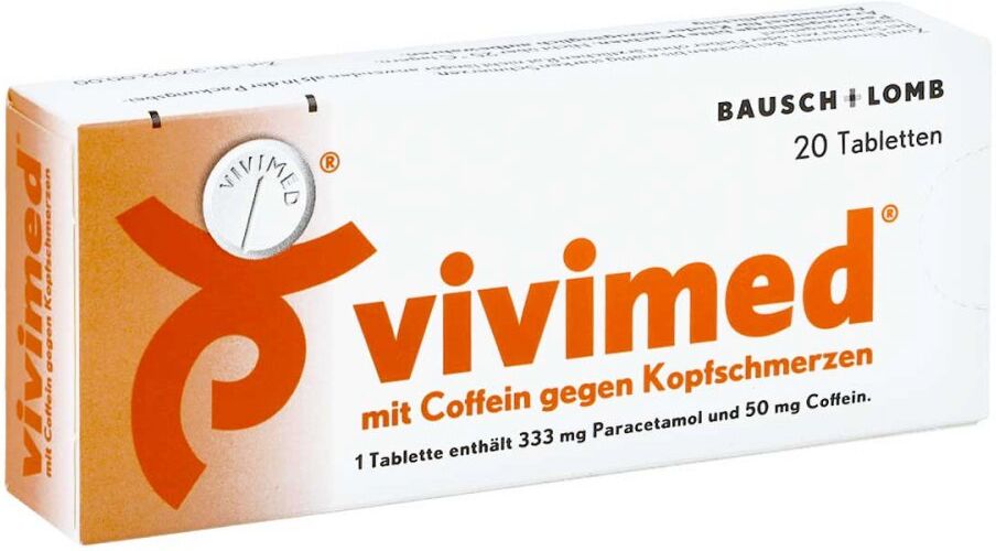 Vivimed mit Coffein gegen Kopfschmerzen, Schmerztabletten