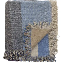 Maji Decke 160 x 130 cm blau recycelt