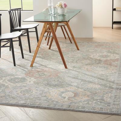 Nourison Parisa Traditional Moroccan Lantern Floral Medallion Area Rug