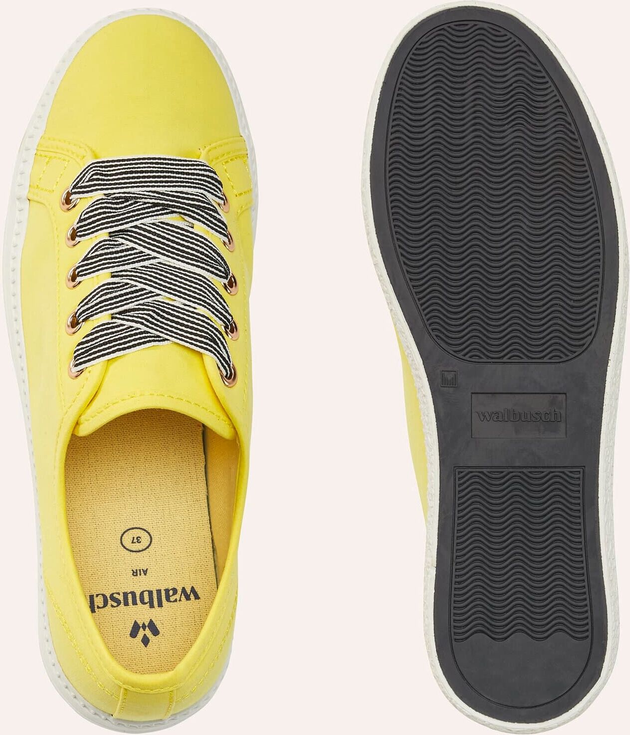 Walbusch Sea Life Sneaker, noch offen: Größenlauf, Farbe Gelb, 40, angenehm leicht modische Details Damen
