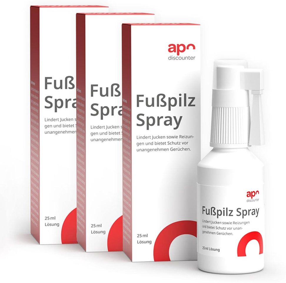 Fußpilz Spray von apodiscounter 3x25ml