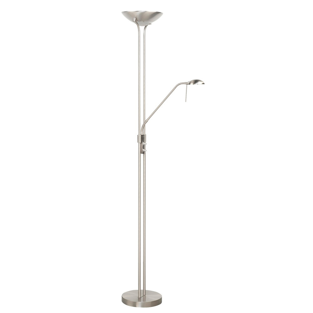 Highlight Klassieke leeslamp Luna nikkel Ø 26cm