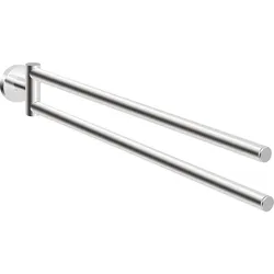 Handtuchhalter Eldrid zweiarmig beweglich Messing verchromt Evenes