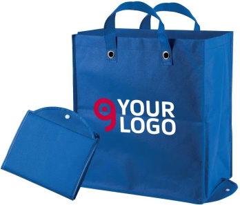 Borsa shopping richiudibile TNT 80g, manici corti Personalizzate o neutre