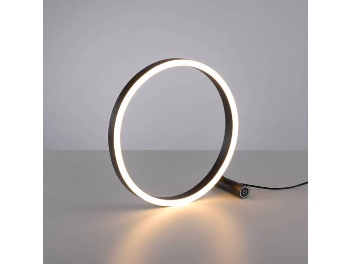 JUST LIGHT. GmbH LED Tischlampe Ritus, dimmbar, schwarz, für Wohn- / Esszimmer, Aluminium, Modern