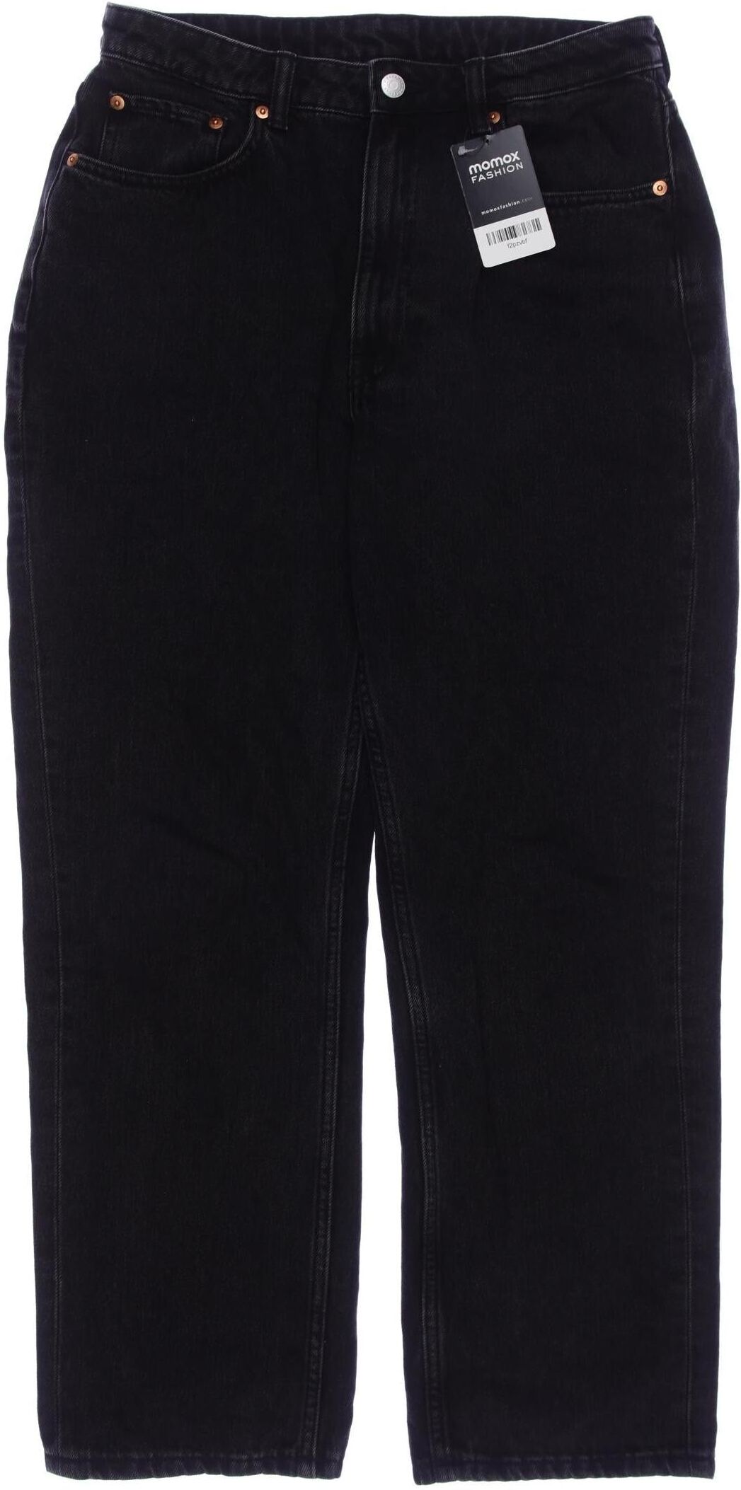 Weekday Damen Jeans, Schwarz, Gr. W32, Baumwolle - Second Hand