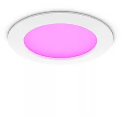 Philips Hue White & Color Ambiance Slim Einbauleuchte, 170 mm, weiß  IP44 - Speziell geeignet für  Badezimmer