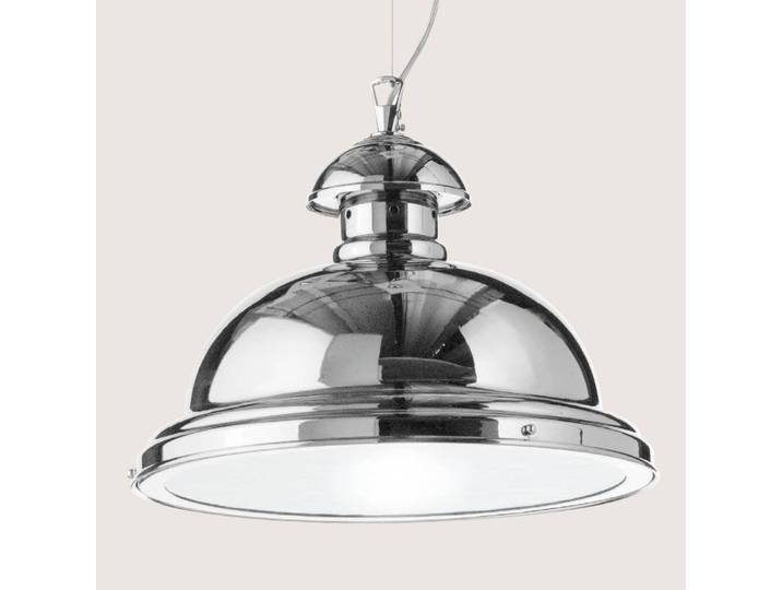 Cremasco Hängeleuchte Scirocco, dimmbar, chrom / silber, für Wohn- / Esszimmer, Metall, Industrielles Design