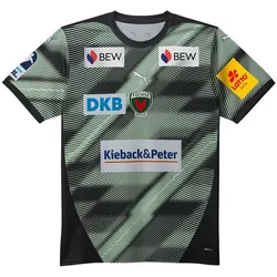 Puma, Unisex, Fussballtrikot, Füchse Berlin Away Jersey Jr with Sponsor (152), Schwarz, Grün