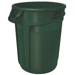 Mülltonne Rubbermaid Brute Container 121 L dunkelgrün mit Handgriffen, sehr widerstandsfähig