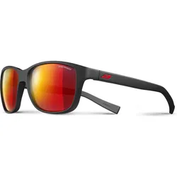 Julbo, Unisex, Sportbrille, Powell Spectron 3CF Brille (Black, Schwarz/Rot, Rot), Rot, Schwarz