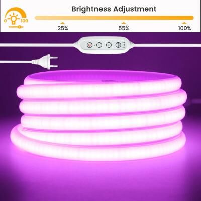 Uplift Picks 220V Dimmable COB LED Strip With Waterproof Neon Flex Design purple 2m