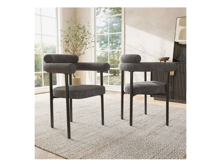 BlingBin Esszimmerstuhl Polsterstuhl Küchenstuhl, Bequeme Ringsitze (2er Set, 2 St), Bequeme Ringsitze, für Esszimmer, Wohnzimmer und Arbeitszimmer