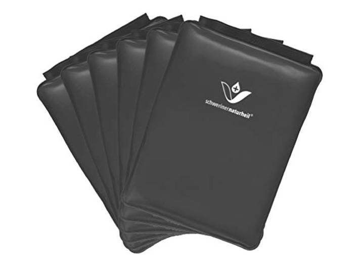 schwerinernaturheil 6 x Edel Deluxe Wärmeträger mit Naturmoorfüllung Gr.1, Kältekissen, Wärmespeicher, Wärmekissen, Wärmekompresse, Heizkissen