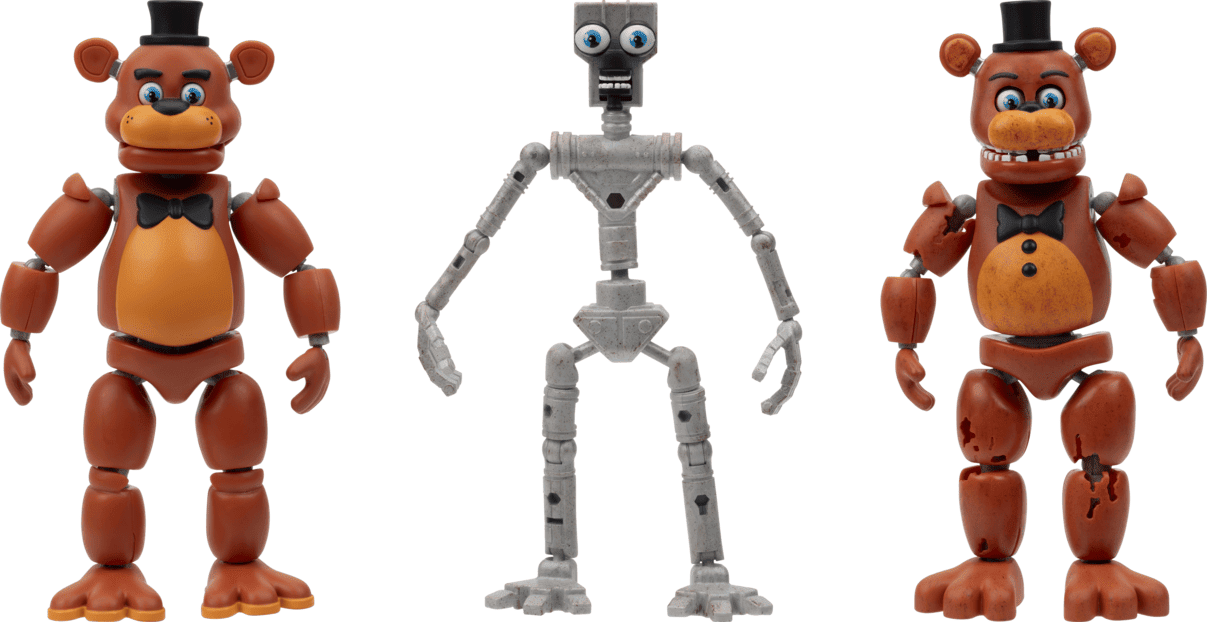 Jazwares Five Nights at Freddy's Endo-Series 6-Inch Classic Freddy Figure - 6-Inch Collector Figure with Interchangeable Parts