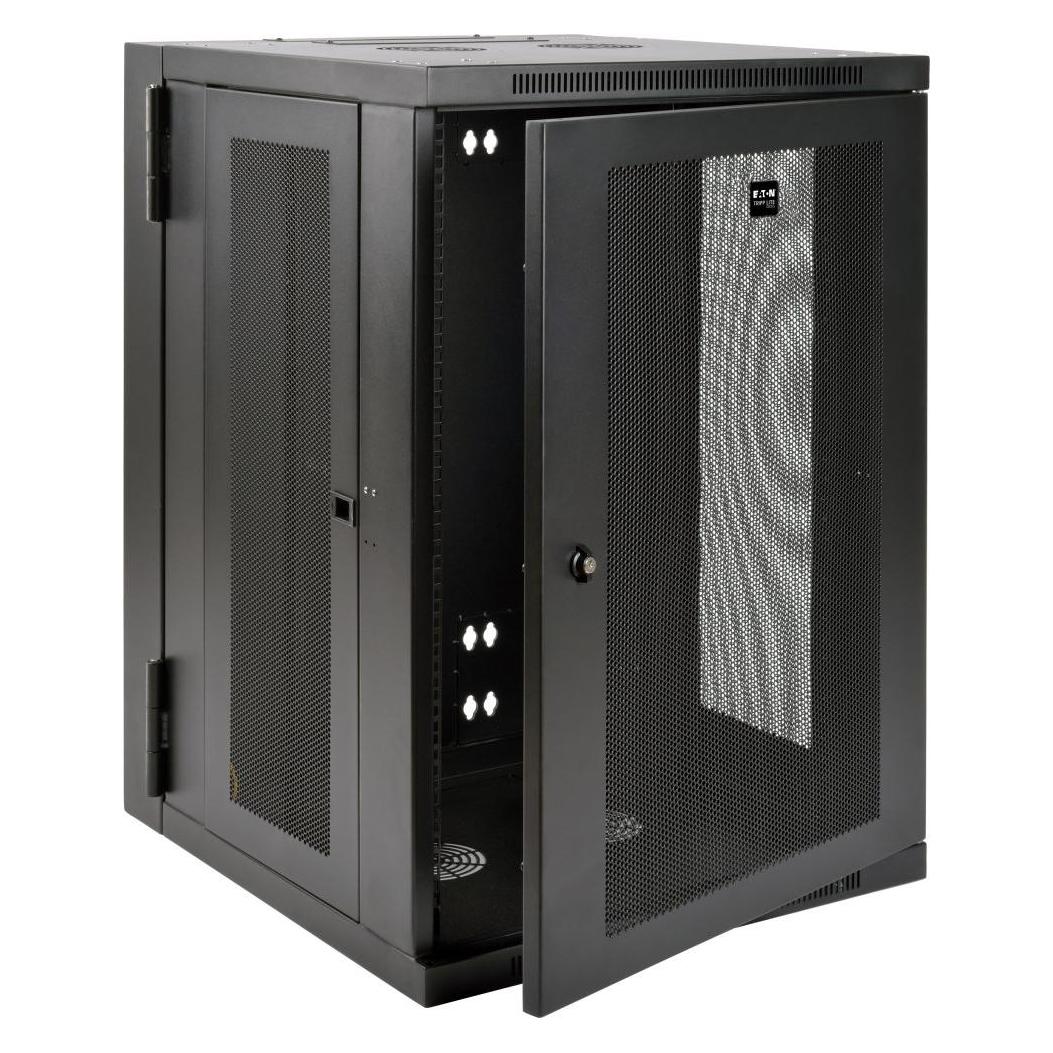 Eaton SmartRack 18U UPS-Depth Wall-Mount Half-Height Rack Enclosure Hinged Back (18 HE, 19 Zoll Rack) (SRW18USDP)