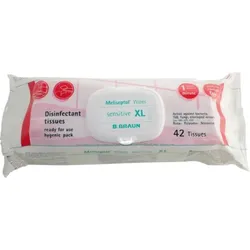 MELISEPTOL Wipes sensitive XL 42 St