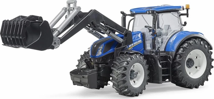 Bruder New Holland T7.315 (blau/grau, mit Frontlader)