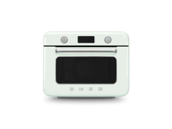Smeg, COF01PGEU, Dampf-Kombibackofen, 10 Kochfunktionen, 33 automatische Rezepte, abnehmbarer Tank, Dampfgaren, Entkalkungsfunktion, 1800 W Leistung, Pastellgrün