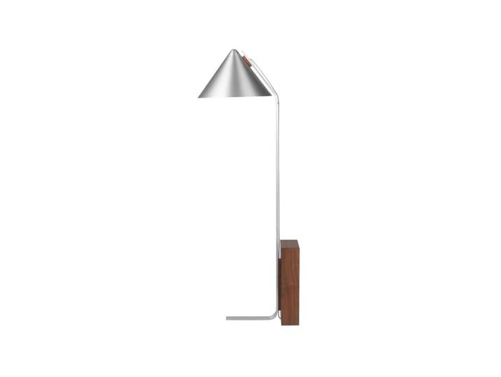 Kristina Dam Studio Lampadaire Cone aluminium brossé