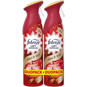 Febreze Raumduft Lufterfrischer Duo Pack, Apfel & Zimt, Spray, geruchsneutralisierend, 2 x 185ml