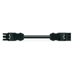 Wago 771-9993/007-201 konfektionierte Verbindungsleitung,Eca,Buchse Stecker,schwarz 7719993007201