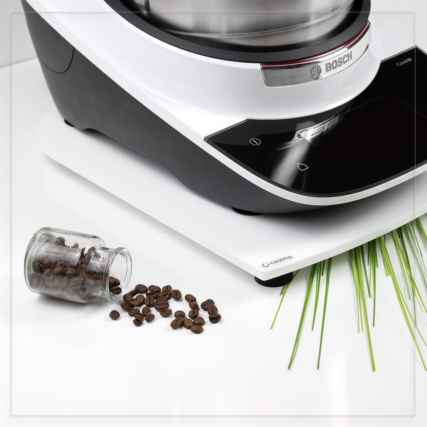 Dripio Glijplaat voor Bosch Cookit, Wit, Acryl