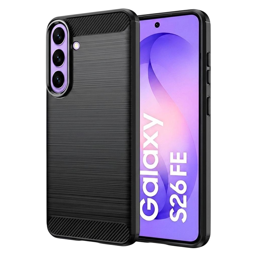 Techsuit - Carbon-Silikon - Samsung Galaxy S26 FE / S25 FE - Schwarz (Samsung Galaxy S25 FE, Samsung Galaxy S26 FE) (71891054)