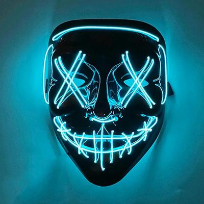 Inspired Living Neon Glow LED Purge Mask Wireless Light Up Halloween Cosplay Mask 1