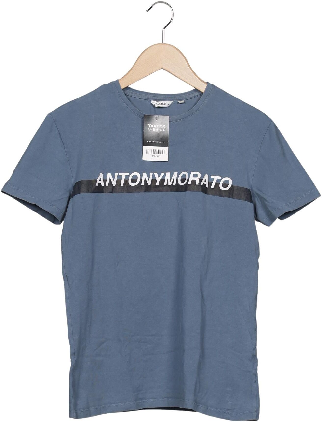 Antony Morato Herren T-Shirt, Blau, Gr. L, kein / Etikett - Second Hand