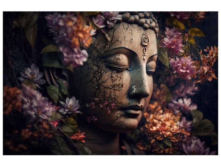 Alubild Zen Flower Buddha image LAND