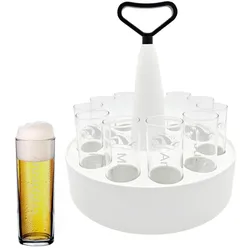 Kölschkranz-Set mit 11x Gläser mit Name, Prinzenmütze & 1x Anzapfglas