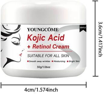 Uplifted Finds Kojic Acid Retinol Cream Anti Aging Moisturizing Brightening Face Cream 30 G
