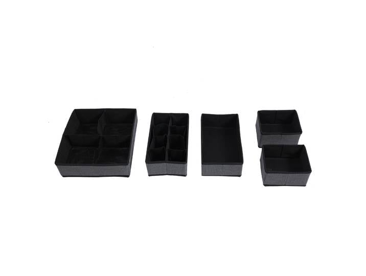 Schubladen Organizer 5er Set grau