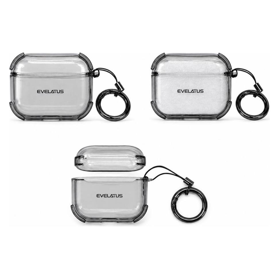 Evelatus Headphone case Apple AirPods 4 TPU Protective Case Transparent Black (Kopfhörer Hülle) (EVELATUS)