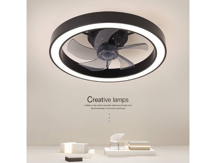 Lampe de ventilateur de plafond moderne 2025, lampe LED intégrée pour chambre à coucher, salle à manger, décoration de salon