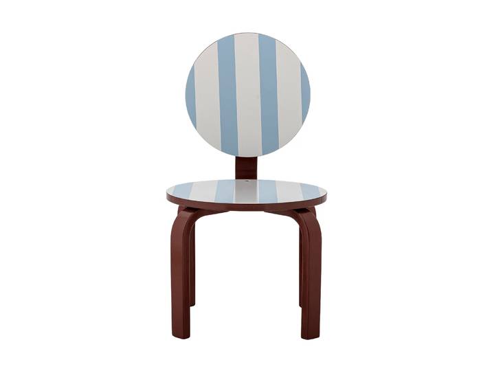 Bloomingville Liova chaise Multicolore, bleu clair-blanc-brun