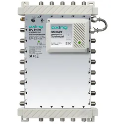 Axing SPU516-09 Multischalter, 5 Ein-/Ausgänge, 16 Teilnehmer, 5-2200 MHz, Innen SPU51609 SPU 516-09