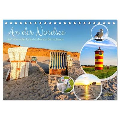 An der Nordsee, Urlaub im Norden Deutschlands (Tischkalender 2027 DIN A5 quer), CALVENDO Monatskalender