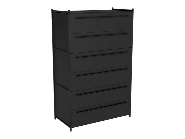 Kommode Cubo schwarz Metall