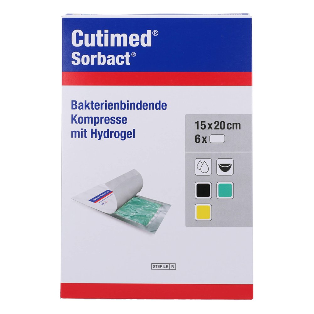 Avitamed GmbH Cutimed Sorbact Gel Kompressen 15x20 Cm 17578298