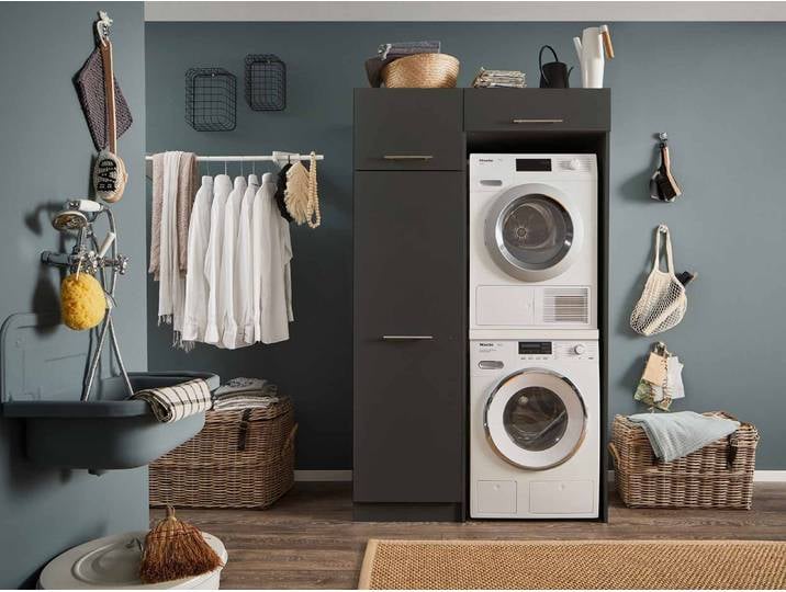 Bega BBK Laundrezzy Waschmaschinenumbauschrank in anthrazit