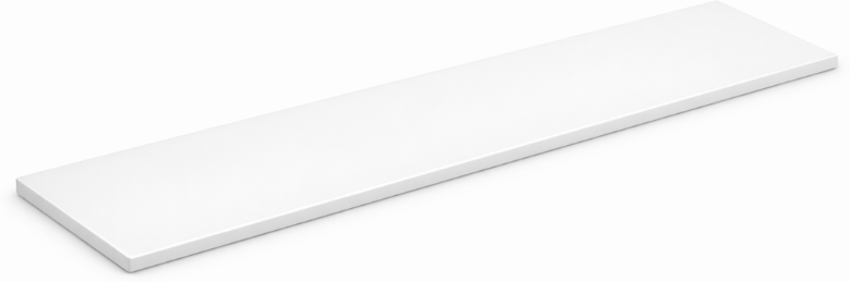 B2B Partner Półka z laminowanej płyty wiórowej do ELEMENT SYSTEM, 1200 x 200 mm, biała