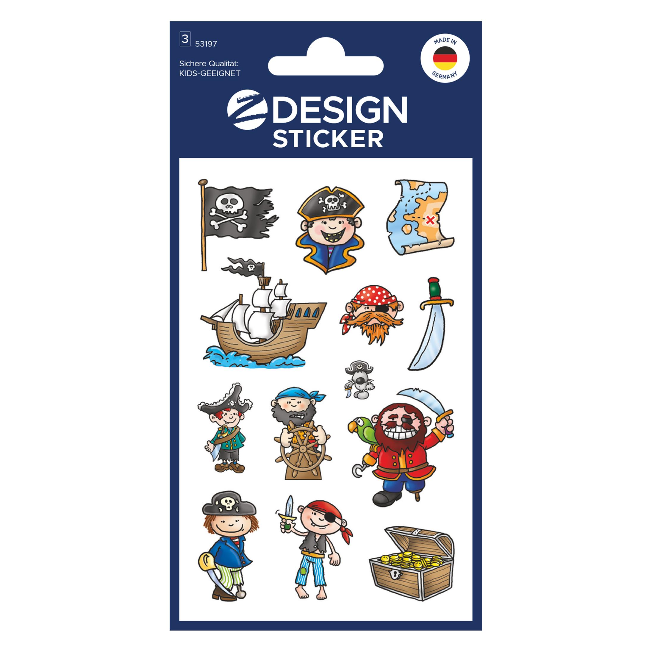 Z-Design Kinder Aufkleber (36 Sticker) (53197) Mindestbestellmenge: 10 Stück