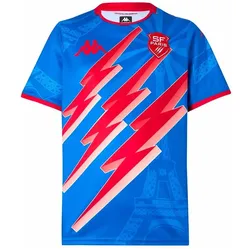 Kappa, Herren, Fussballtrikot, Auswärtstrikot Stade Français 2025/26 (S), Blau, Rot, Mehrfarbig