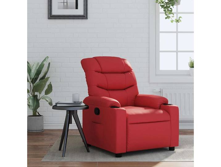 vidaXL Relaxsessel Rot Kunstleder
