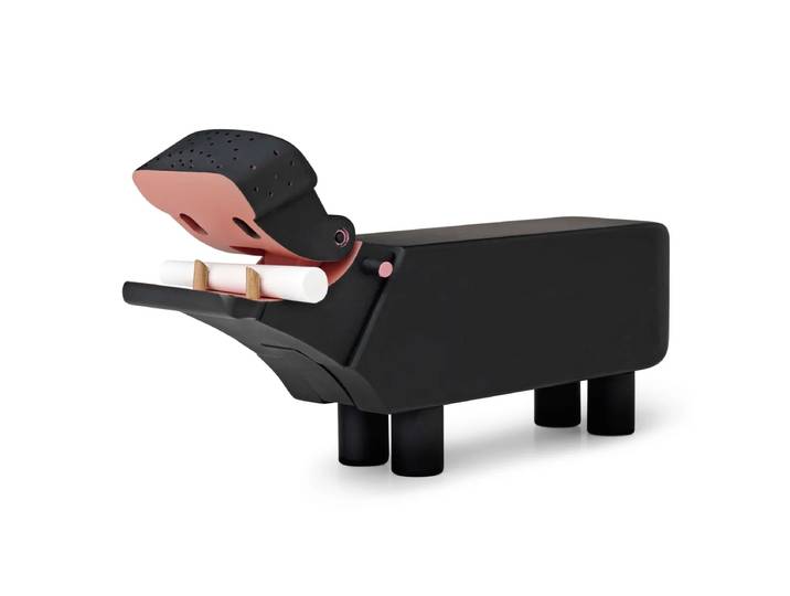 Kay Bojesen - Holz-Flusspferd H 12,5 cm, Buche schwarz
